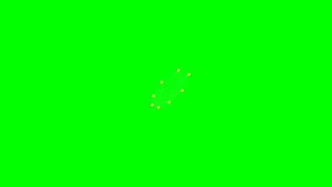 A bright yellow firework explosion effect on a solid green screen background Vidéo 341839887