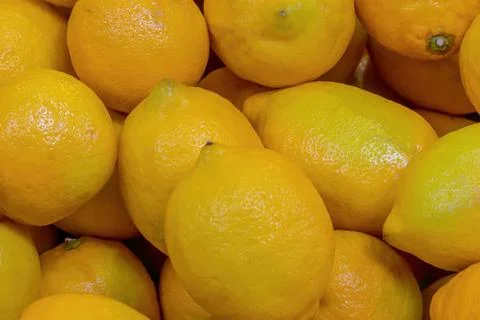 Bright yellow fruit lemon background set set of fruits ingredient base of l.. Stock Photos