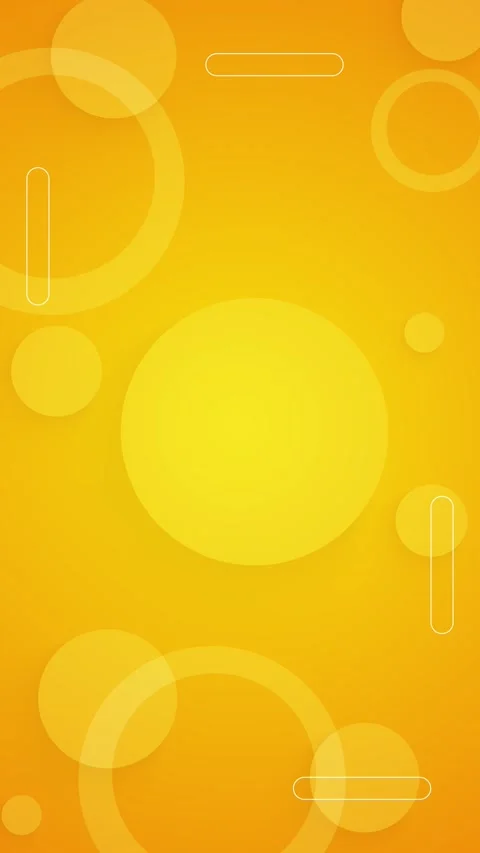 Bright Yellow Geometric Background with Soft UI Shapes Stock Footage 333857909