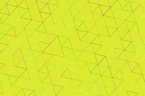 Bright yellow geometric pattern with lines and shapes Stock-Illustration
