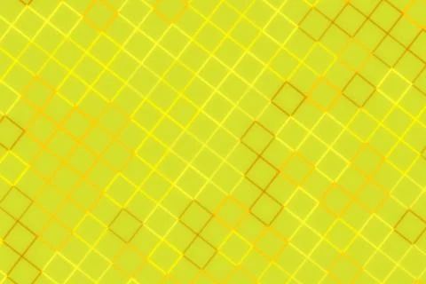 Bright yellow geometric pattern with overlapping squares Stock Illustration