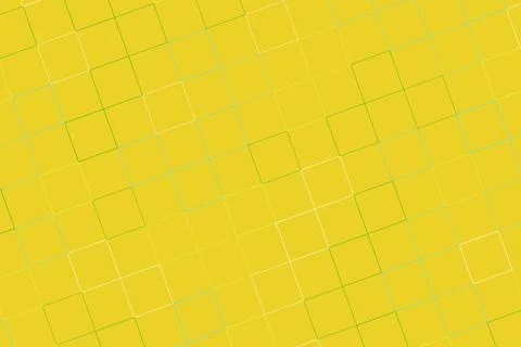 Bright yellow geometric pattern with squares and lines background 스톡 일러스트