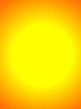 Bright Yellow Glow on Orange Gradient Abstract Background 스톡 일러스트