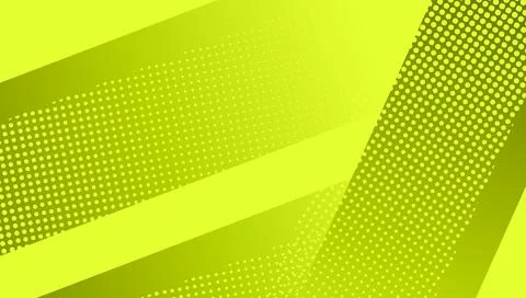 Bright Yellow Green Abstract Gradient Background with Halftone Texture Illustrazione stock