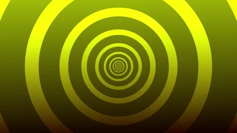 Bright yellow green background. space for text. gradient endless circles. loop Stock Footage 274633721