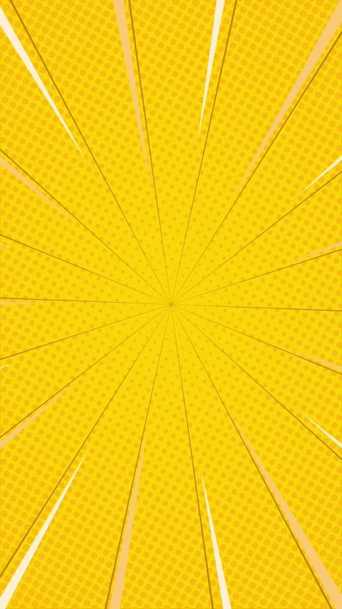 Bright yellow halftone comic vertical background animation with fast lines 스톡 동영상 335215341