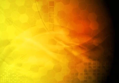 Bright yellow hi-tech background. Vector eps 10 Bright yellow hi-tech back... Stockfoto's