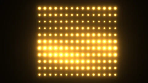 Bright yellow LED light pattern in a grid arrangement Stock Footage 339326685