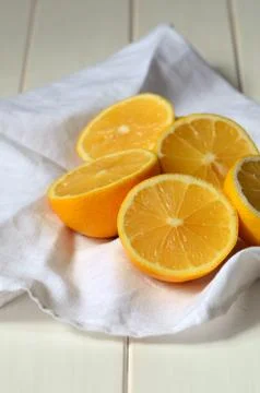 Bright yellow lemons Stock Photos