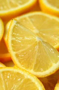 Bright yellow lemons Stock Photos