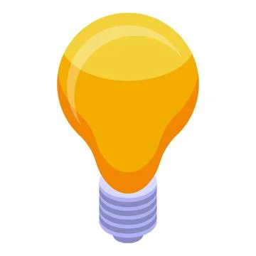 Bright yellow light bulb shining with innovation and inspiration Stock Illustration