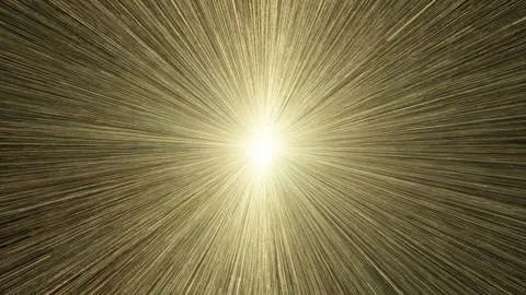 From the bright yellow light source, lines diverge in different directions Stock Footage 263833245