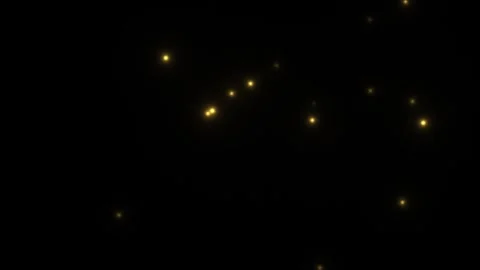 Bright yellow lights appear in a dark background Stock Footage 338202659