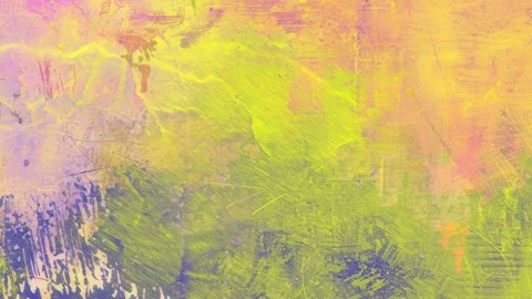 Bright Yellow Lime Painterly Grunge Texture With Pink Color Wash Stock Footage 327928961