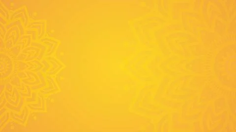Bright Yellow Mandala Background with Subtle Gradient Stock Illustration
