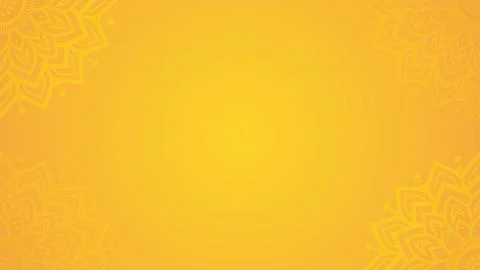 Bright Yellow Mandala Background with Subtle Patterns Stock Illustration