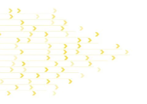 Bright yellow minimal arrows abstract hi-tech background Stock Illustration
