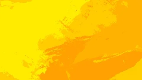 Bright Yellow Paint Brush Background with Soft Texture Overlay Stock Illustration