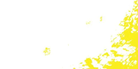 Bright Yellow Paint Splash Texture Border on White Background for Creative Desig Stock-Illustration