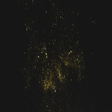 Bright yellow sequins on dark background. High quality photo Stock Photos
