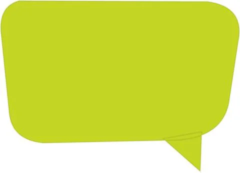 Bright yellow speech bubble comment icon Stock Illustration