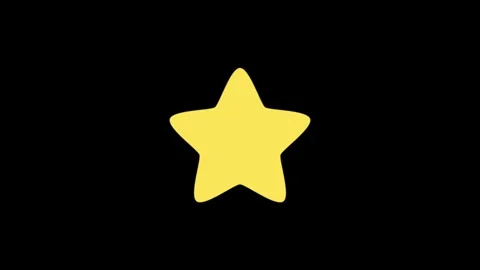 Bright Yellow Star on Black Background Symbolizing Positivity and Simplicity Vídeos de archivo 341917826