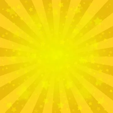 Bright yellow starry background Stock Illustration