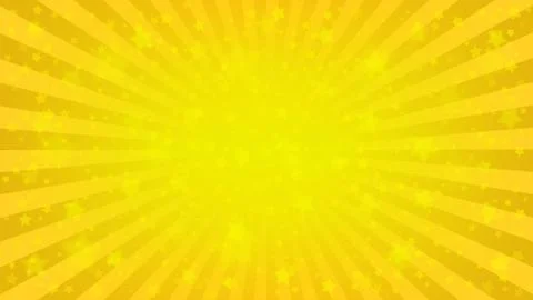 Bright yellow starry background Stock Illustration