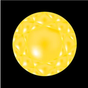 Bright yellow stone Stock Illustration