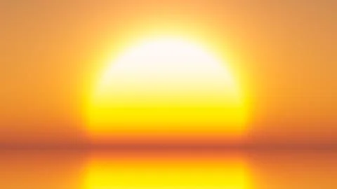 Bright Yellow Sun Stock Illustration