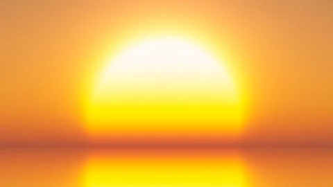 Bright Yellow Sun 스톡 일러스트