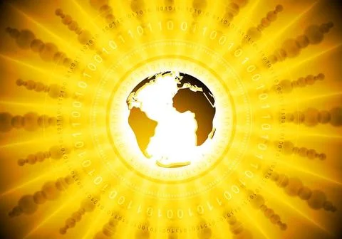 Bright yellow tech background Bright yellow tech background. Vector design... 写真素材