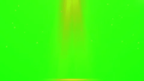 Bright yellow vertical stage spotlight beams glowing against vibrant green Vídeos de archivo 344634213