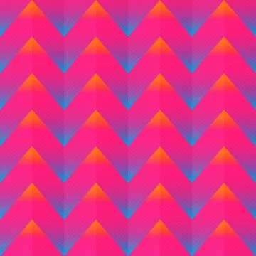 Bright zigzag seamless pattern Stock Illustration