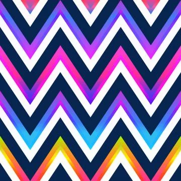 Bright zigzag seamless pattern. Illustrazione stock