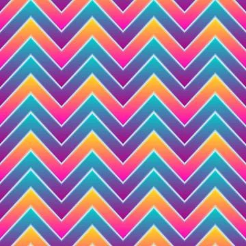 Bright zigzag seamless pattern Illustrazione stock