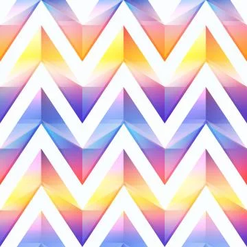 Bright zigzag seamless pattern Stock Illustration