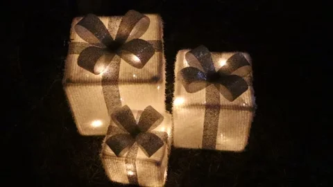 Brighten your holiday decor with an array of colorful gift boxes to create a Stock Footage 294819732