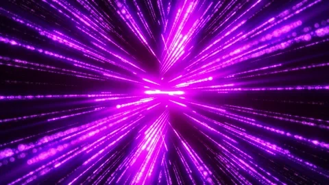 Brighter particle trails. speed of light, animation. Abstract particle lines Stock Footage 296603760