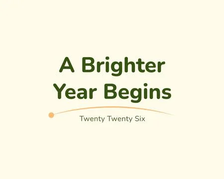 Brighter year positive future background design Stock Illustration