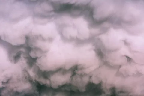 Brightly colored evening fire clouds Stock Photos