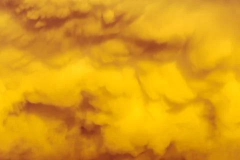 Brightly colored evening fire clouds Stock Photos