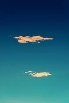 Brightly colored evening fire clouds Stock Photos