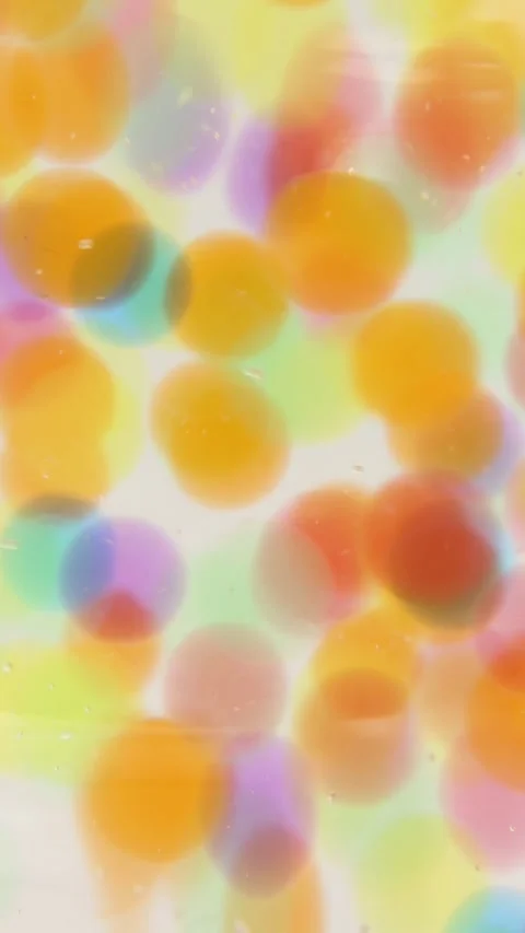 Brightly Colored Orbeez Hydrogel Collection in Gentle ASMR Motion Stock Footage 309853805