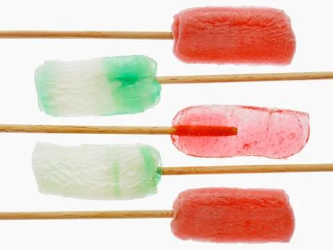 Brightly colored suckers Stock Photos