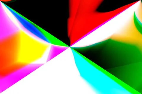 Brightly colored triangles red black blue purple Stock Illustration