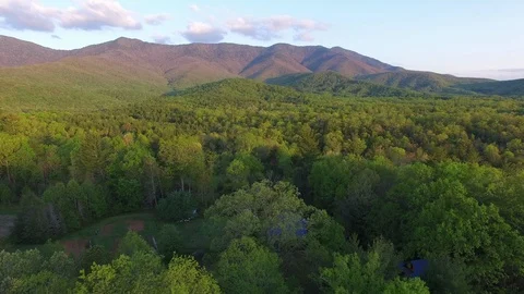 Brightly Lit Mountains Stock Footage 128548069