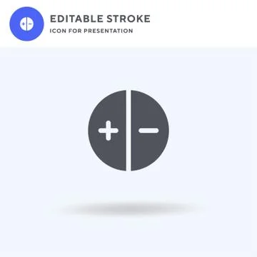 Brightness And Contrast icon vector, filled flat sign, solid pictogram isolat 스톡 일러스트