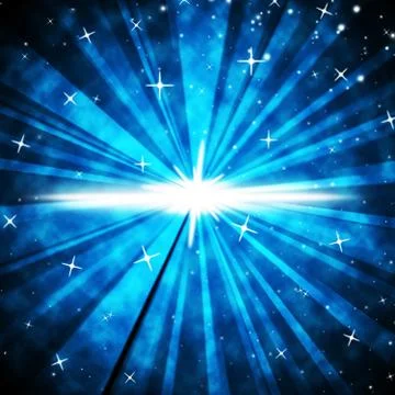 Brightness Background Means Luminous Rays And Night Sky Stock Illustration
