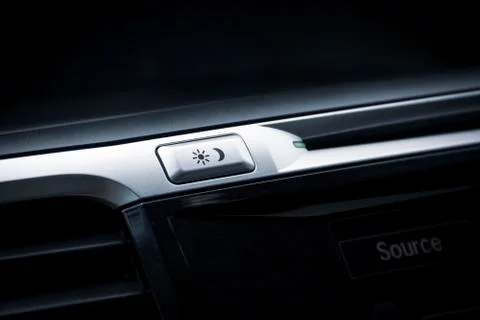 Brightness button adjust of display lighting. Foto stock